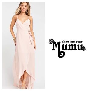 Show Me Your MuMu Mariah Wrap in Dusty Blush Crisp